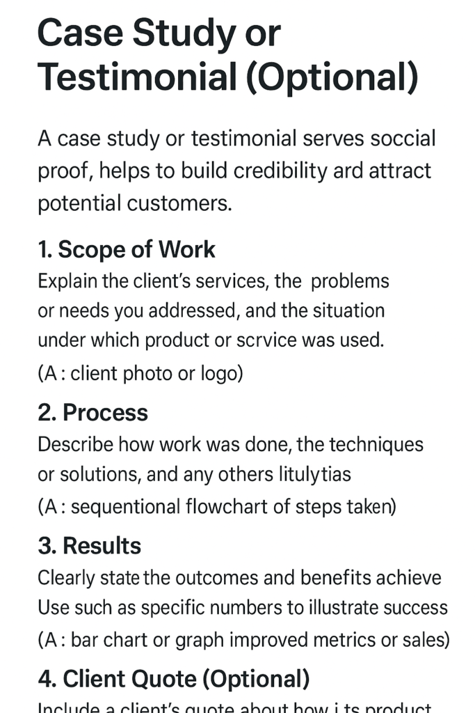 Case Study or Testimonial (Optional)