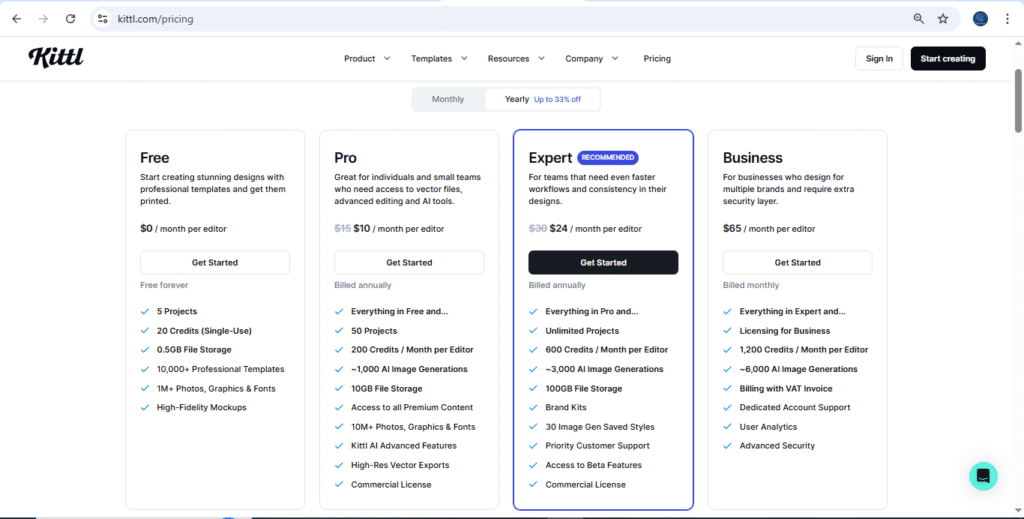 Pricing and Plans
